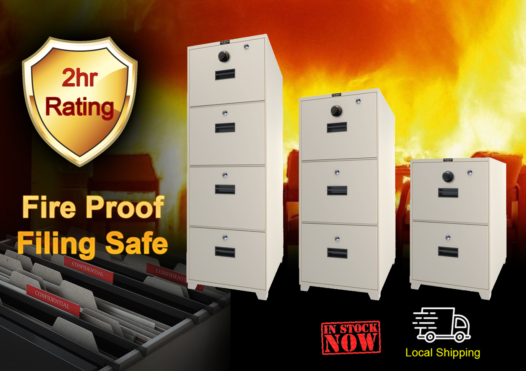 Fire Resistant Filing Safe Mechanical Dial Lock Kim Leng Office Equipment Pte Ltd